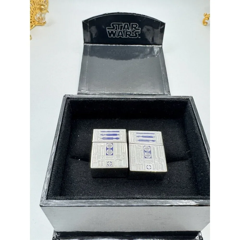 Star Wars Lucas Films R2D2 Cufflinks Jewelry 4GB USB Flash Drive Whit Box - Picture 3 of 12